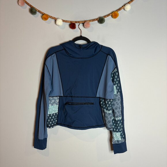 Nani Swimwear Denim Patchwork Downtown Hoodie Active - Picture 2 of 4